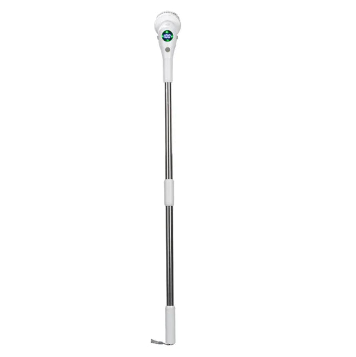 8-in-1 Electric Rotating Cleaning Brush – Waterproof, Multi-Surface Scrubber with Adjustable Night Light & Display Screen
