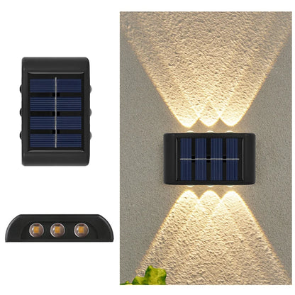 Solar LED Light, Outdoor Waterproof Wall Lamp, Dusk to Dawn Fence Lighting