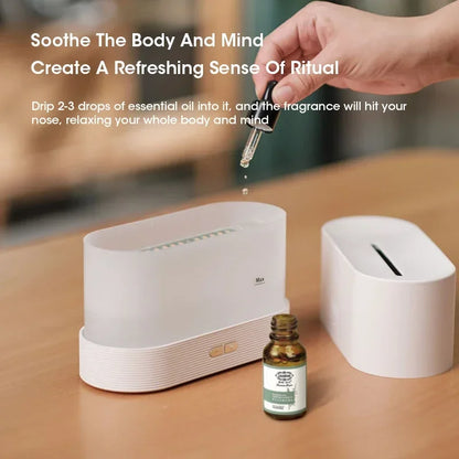 Perfume Humidifier Simulation Flame Aromatherapy Diffuser LED