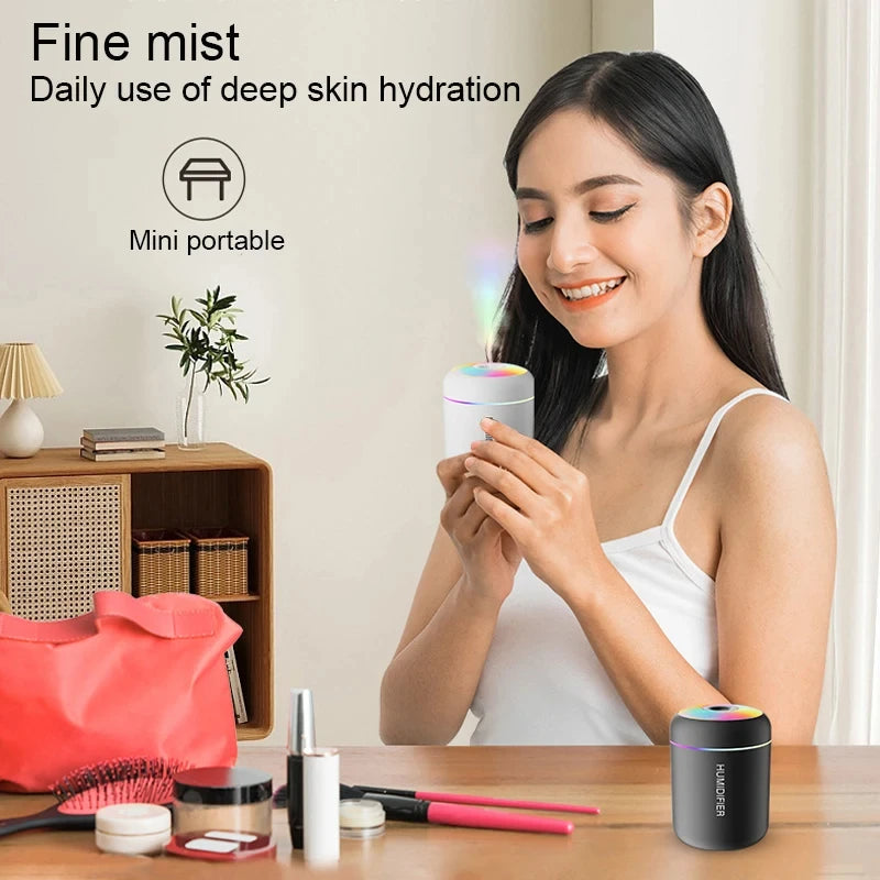 Mini Air Humidifier Usb Aroma Diffuser 180ml Essential Oil Purifier Cool Mist Sprayer