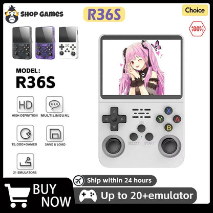 R36S Retro Handheld Video Game Console