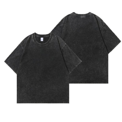 Vintage T-Shirts Men's Street Wear Cotton Short Sleeve