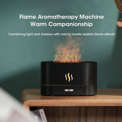 Perfume Humidifier Simulation Flame Aromatherapy Diffuser LED