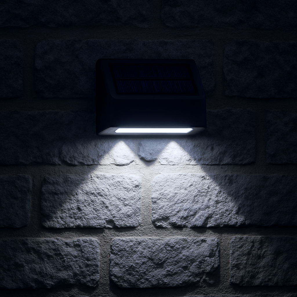 Solar LED Light, Outdoor Waterproof Wall Lamp, Dusk to Dawn Fence Lighting