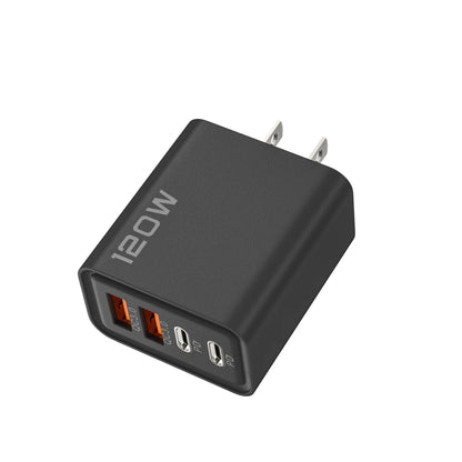 4 Port USB Type C Charger Fast Charging Data Cable USB Phone Charger Adapter for Samsung IPhone Xiaomi Wall Charger