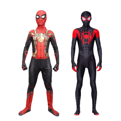 Unisex Spiderman Costumes Jumpsuit Halloween Bodysuit