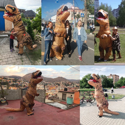 T-rex inflatable Tyrannosaurus Dinosaur Costume Child Kids Adult Halloween