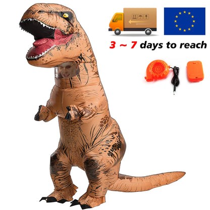 T-rex inflatable Tyrannosaurus Dinosaur Costume Child Kids Adult Halloween
