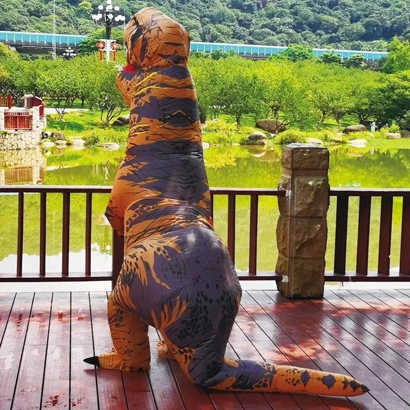T-rex inflatable Tyrannosaurus Dinosaur Costume Child Kids Adult Halloween