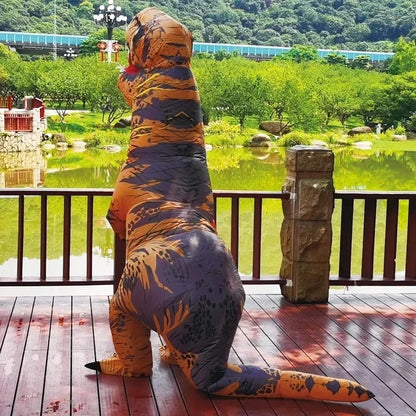 T-rex inflatable Tyrannosaurus Dinosaur Costume Child Kids Adult Halloween