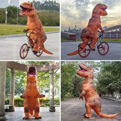T-rex inflatable Tyrannosaurus Dinosaur Costume Child Kids Adult Halloween