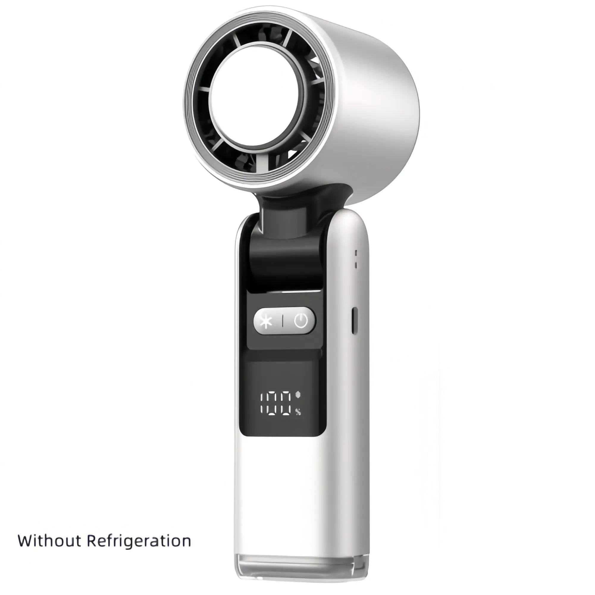 Portable Handheld Fan with Ice Cooling Cold Air | Rechargeable Mini Turbo Cooler