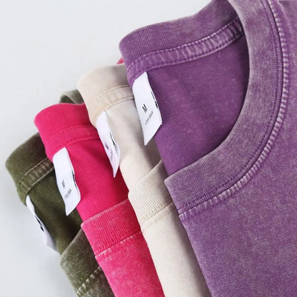 Vintage T-Shirts Men's Street Wear Cotton Short Sleeve