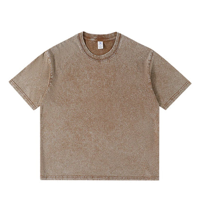 Vintage T-Shirts Men's Street Wear Cotton Short Sleeve