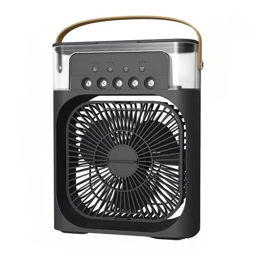 Cooling fan 3-in-1 portable desktop humidifier USB mini air conditioner
