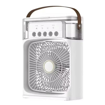 Cooling fan 3-in-1 portable desktop humidifier USB mini air conditioner