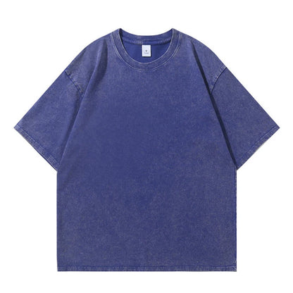 Vintage T-Shirts Men's Street Wear Cotton Short Sleeve