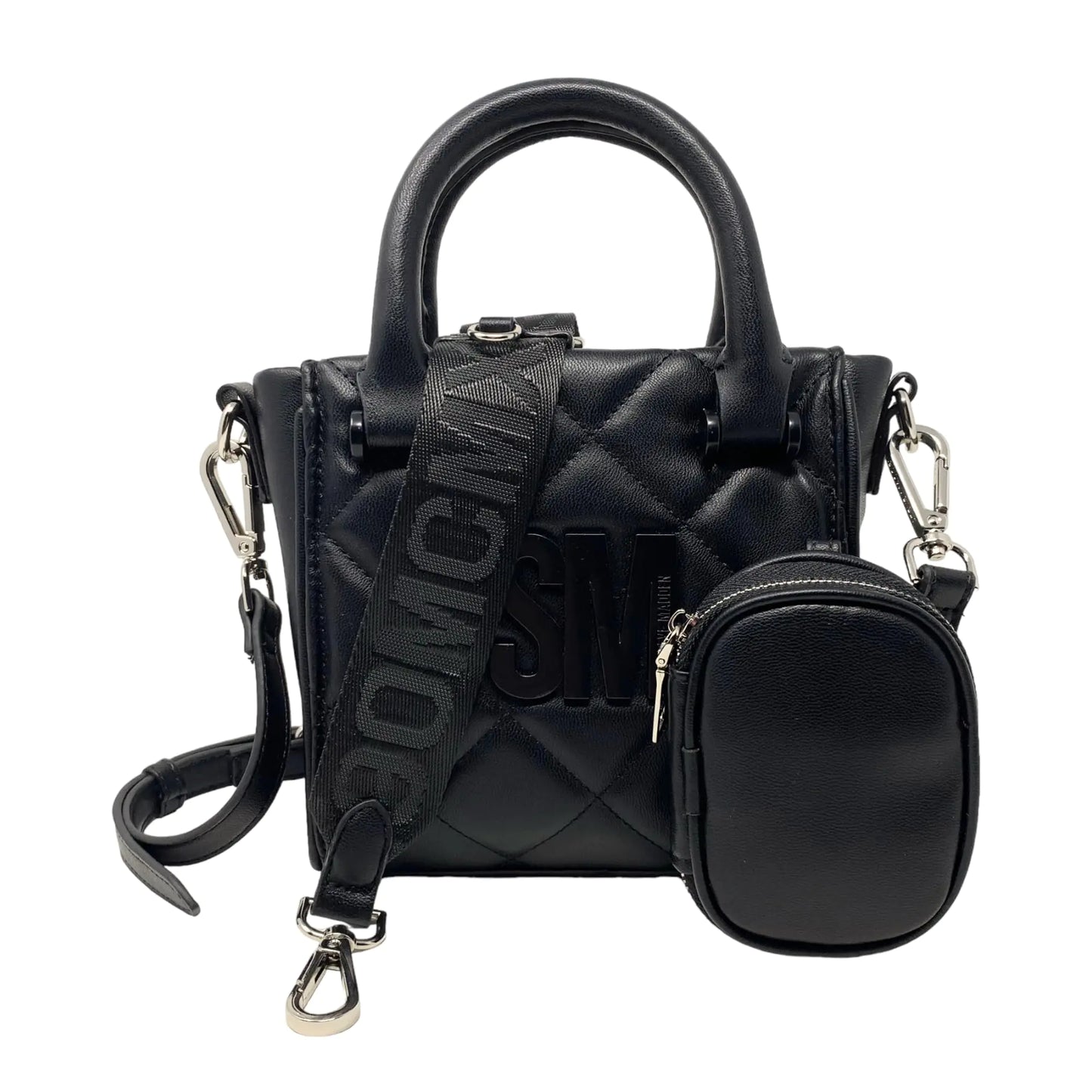 Steve Madden BBABI Quilted Top Handle Crossbody Nutshell