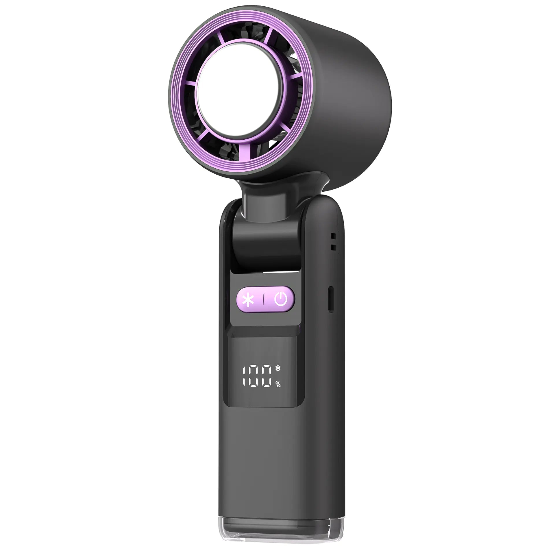 Portable Handheld Fan with Ice Cooling Cold Air | Rechargeable Mini Turbo Cooler