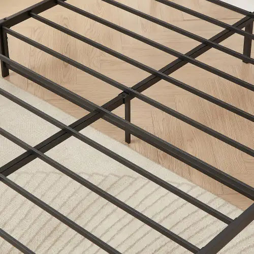Full Size Charging Bed Frame in Grey