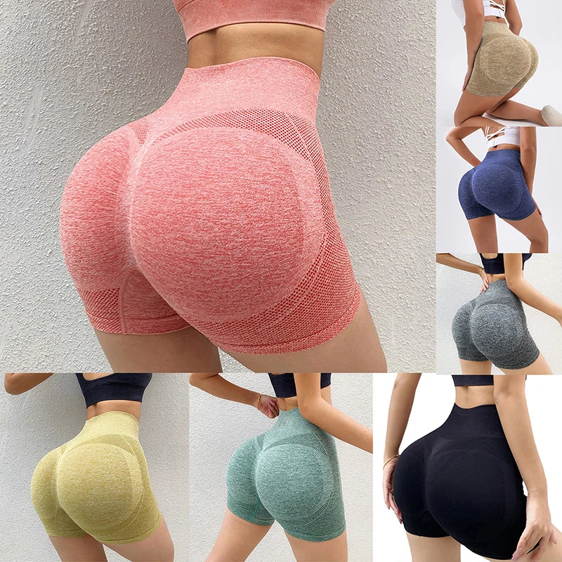Women High Waist Push Up Gym Shorts Leggings