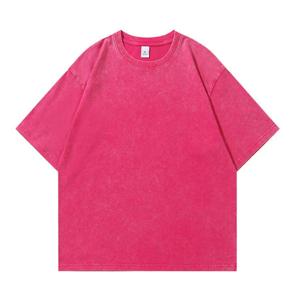 Vintage T-Shirts Men's Street Wear Cotton Short Sleeve