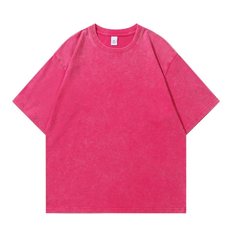 Vintage T-Shirts Men's Street Wear Cotton Short Sleeve