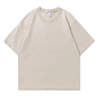 Vintage T-Shirts Men's Street Wear Cotton Short Sleeve