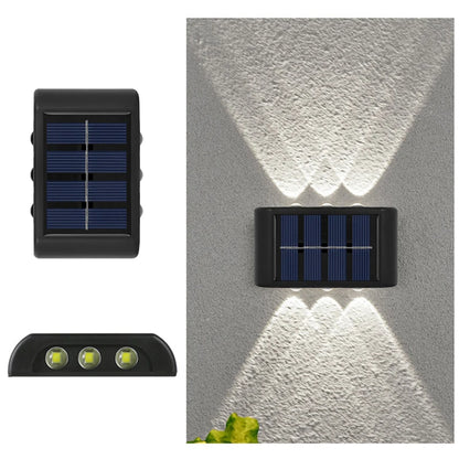 Solar LED Light, Outdoor Waterproof Wall Lamp, Dusk to Dawn Fence Lighting