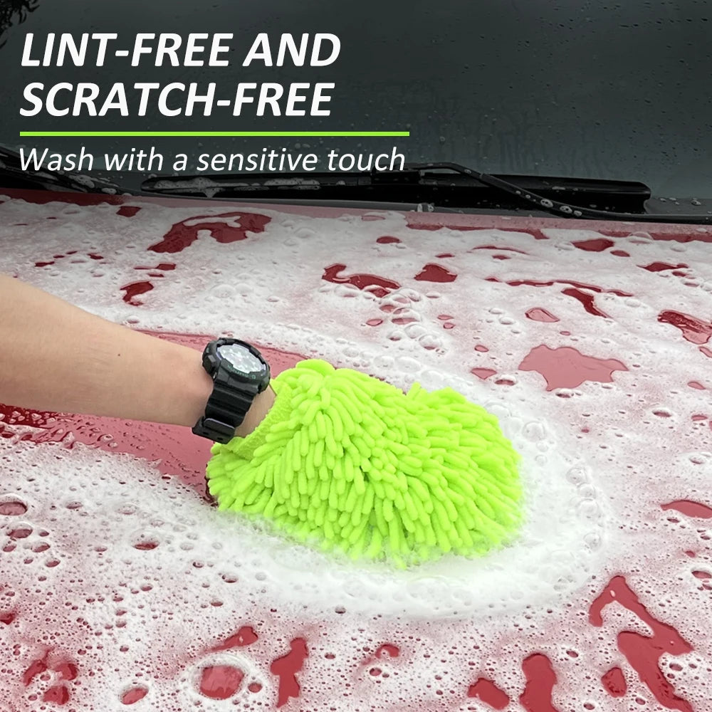 Car and Home Wash Gloves Chenille Glove Plush Rags