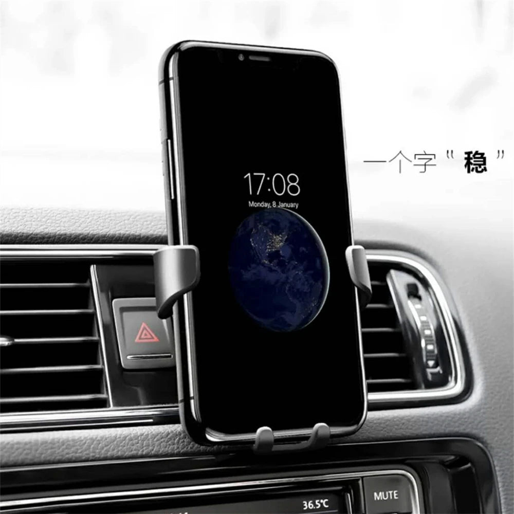 Universal Gravity Auto Phone Holder Car Air Vent Clip Mount