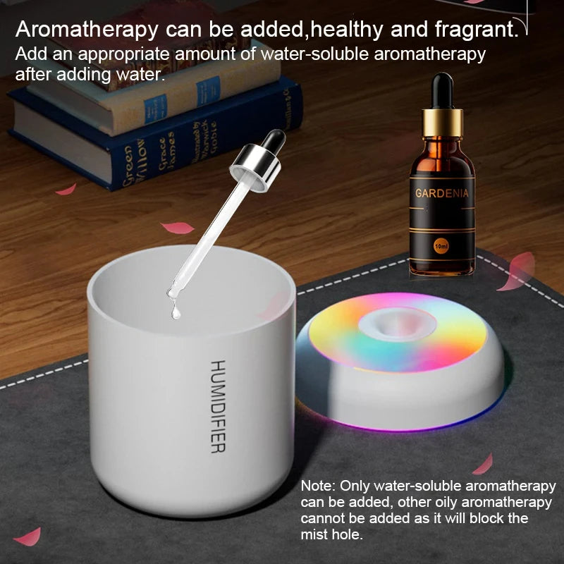 Mini Air Humidifier Usb Aroma Diffuser 180ml Essential Oil Purifier Cool Mist Sprayer