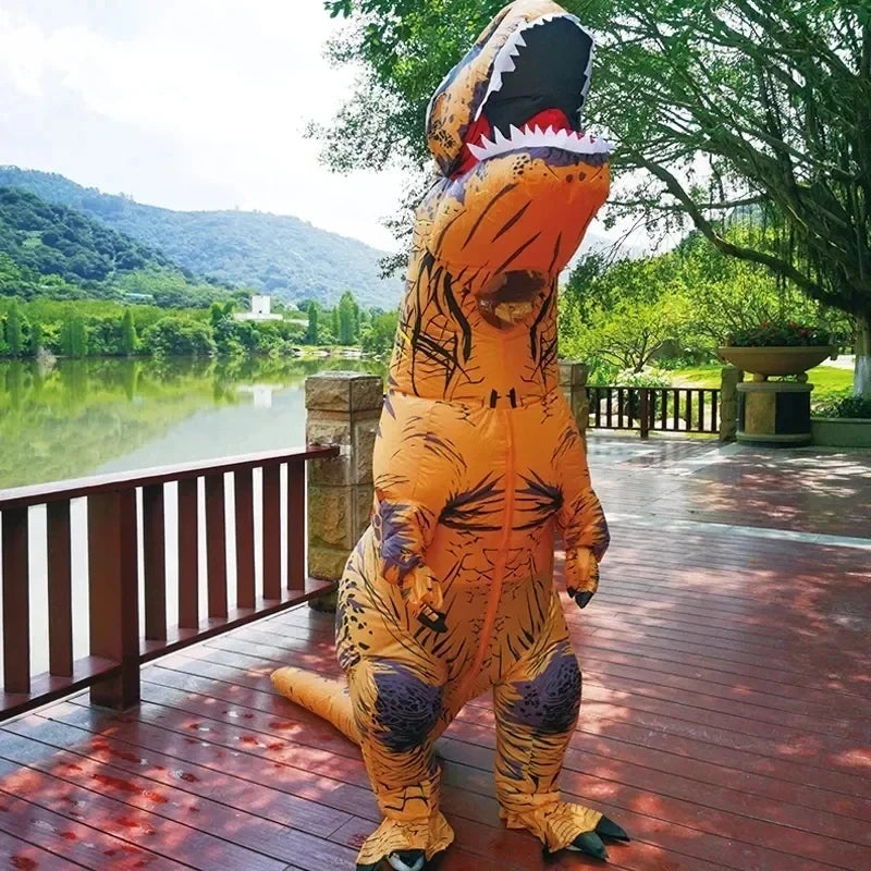 T-rex inflatable Tyrannosaurus Dinosaur Costume Child Kids Adult Halloween