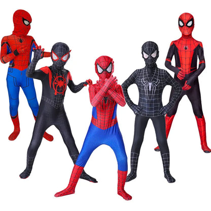 Unisex Spiderman Costumes Jumpsuit Halloween Bodysuit