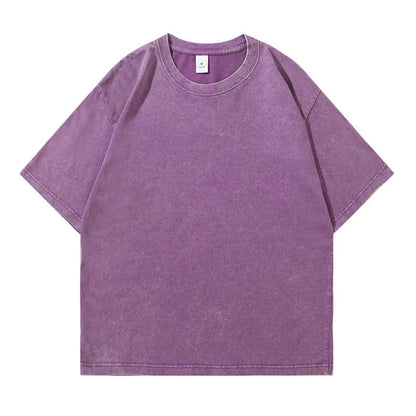 Vintage T-Shirts Men's Street Wear Cotton Short Sleeve