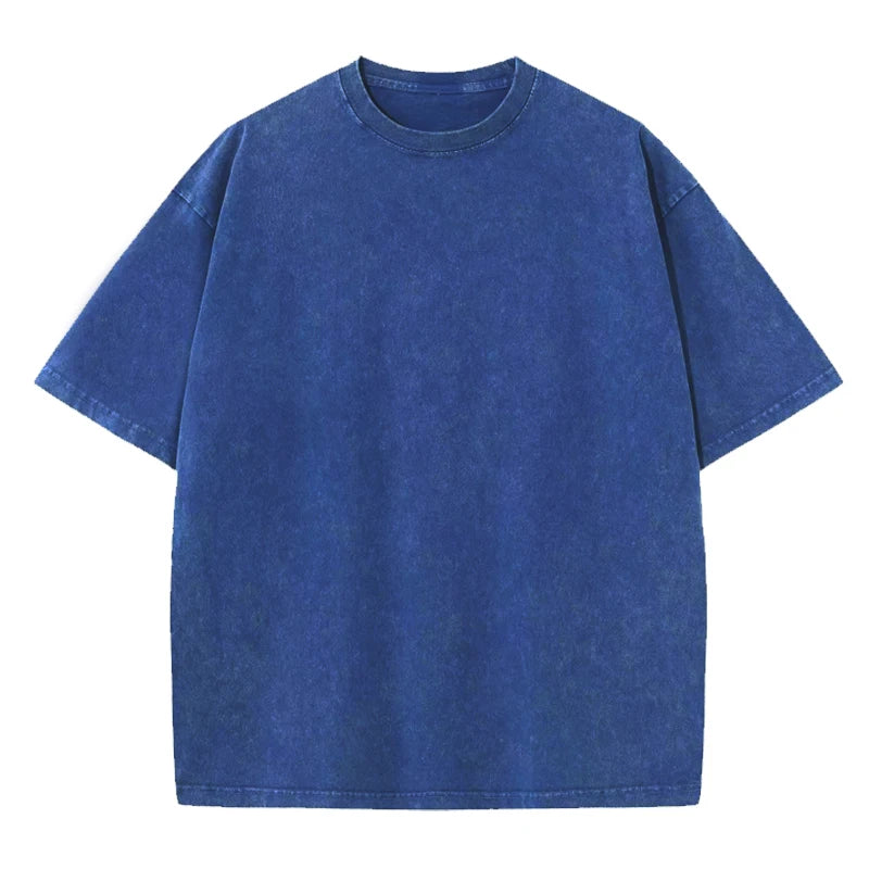 Vintage T-Shirts Men's Street Wear Cotton Short Sleeve