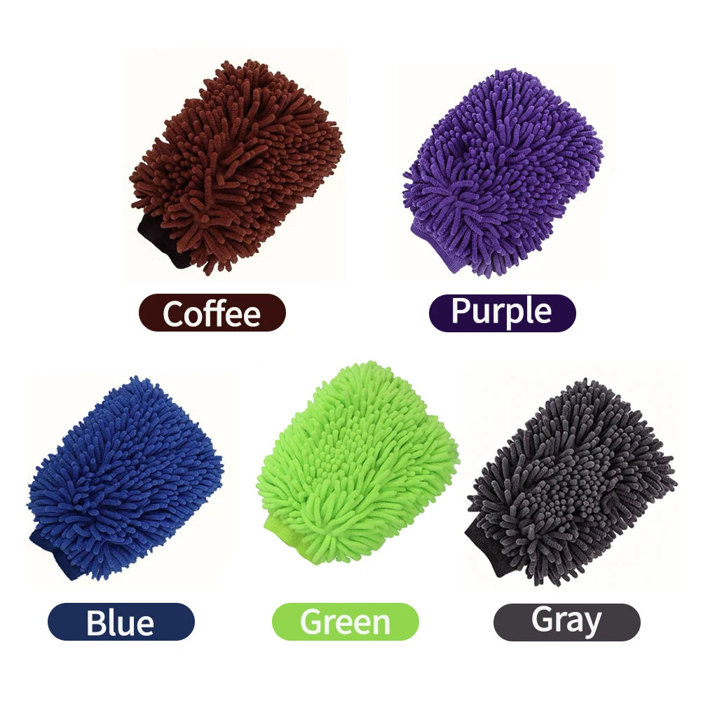 Car and Home Wash Gloves Chenille Glove Plush Rags