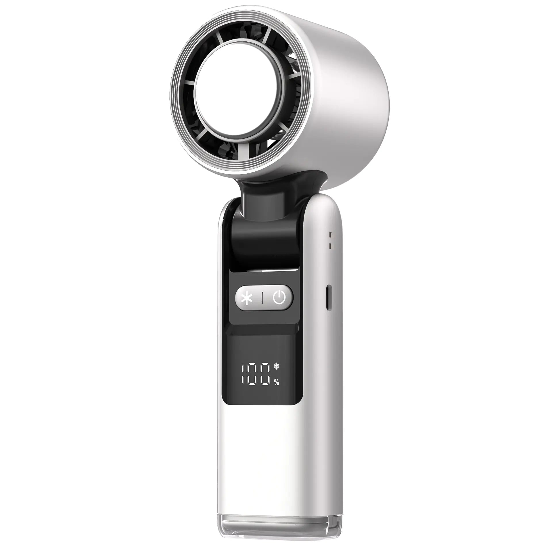 Portable Handheld Fan with Ice Cooling Cold Air | Rechargeable Mini Turbo Cooler