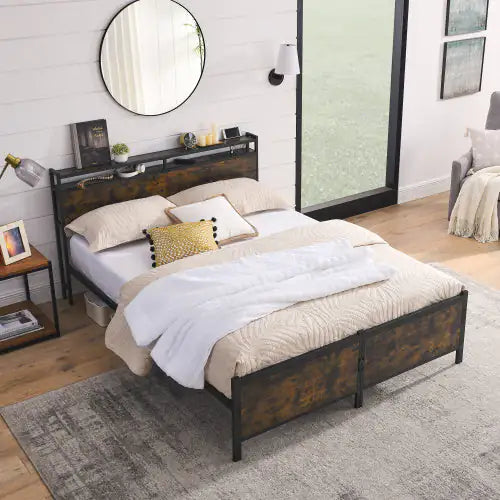 Classic Iron Queen Bed Frame
